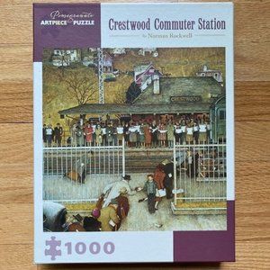 Norman Rockwell Crestwood Commuter Station Jigsaw